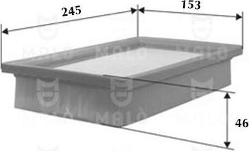 AKRON-MALÒ 1500296 - Повітряний фільтр autocars.com.ua