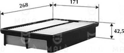 AKRON-MALÒ 1500297 - Повітряний фільтр autocars.com.ua