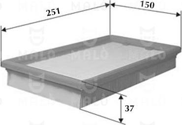 AKRON-MALÒ 1500302 - Повітряний фільтр autocars.com.ua