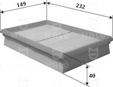 AKRON-MALÒ 1500306 - Повітряний фільтр autocars.com.ua