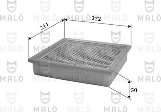AKRON-MALÒ 1500309 - Повітряний фільтр autocars.com.ua