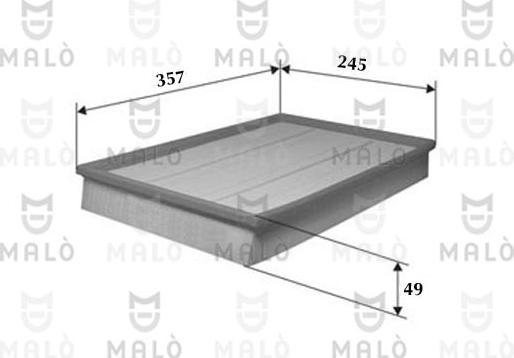 AKRON-MALÒ 1500311 - Повітряний фільтр autocars.com.ua