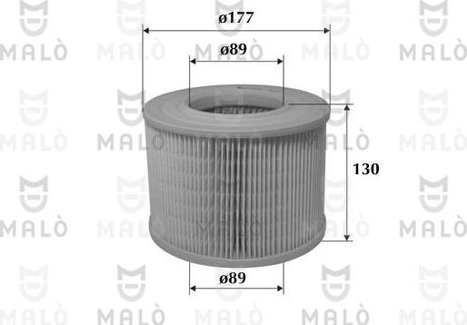 AKRON-MALÒ 1500315 - Повітряний фільтр autocars.com.ua