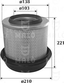 AKRON-MALÒ 1500323 - Повітряний фільтр autocars.com.ua