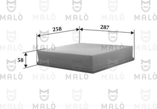 AKRON-MALÒ 1500326 - Повітряний фільтр autocars.com.ua