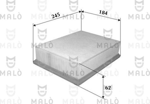 AKRON-MALÒ 1500332 - Повітряний фільтр autocars.com.ua