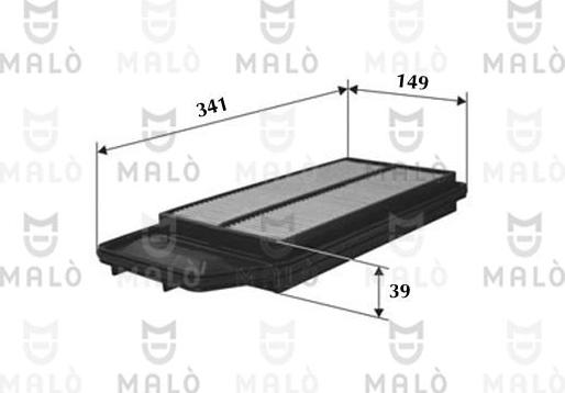 AKRON-MALÒ 1500333 - Повітряний фільтр autocars.com.ua