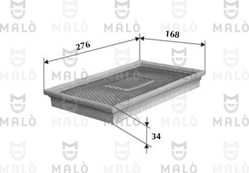 AKRON-MALÒ 1500338 - Повітряний фільтр autocars.com.ua