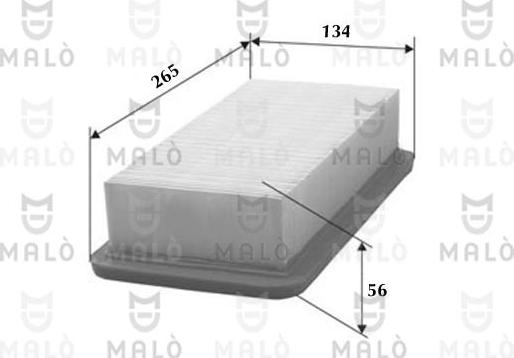 AKRON-MALÒ 1500340 - Повітряний фільтр autocars.com.ua