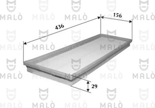 AKRON-MALÒ 1500347 - Повітряний фільтр autocars.com.ua