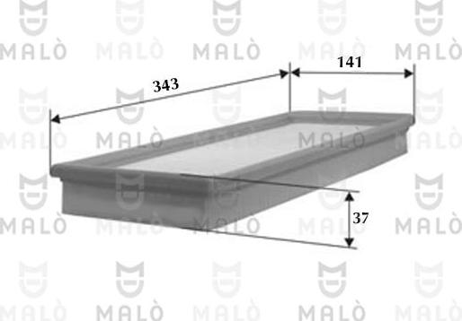 AKRON-MALÒ 1500349 - Повітряний фільтр autocars.com.ua