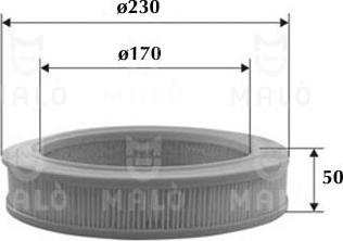 AKRON-MALÒ 1500367 - Повітряний фільтр autocars.com.ua