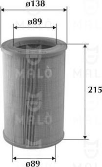 AKRON-MALÒ 1500372 - Повітряний фільтр autocars.com.ua