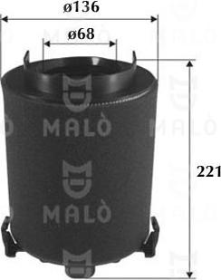 AKRON-MALÒ 1500373 - Повітряний фільтр autocars.com.ua