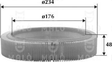 AKRON-MALÒ 1500375 - Повітряний фільтр autocars.com.ua