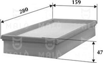 AKRON-MALÒ 1500378 - Повітряний фільтр autocars.com.ua