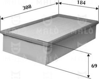 AKRON-MALÒ 1500383 - Повітряний фільтр autocars.com.ua