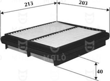 AKRON-MALÒ 1500386 - Повітряний фільтр autocars.com.ua