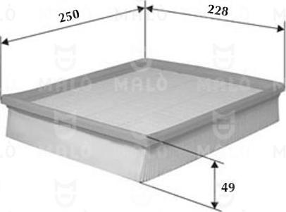 AKRON-MALÒ 1500389 - Повітряний фільтр autocars.com.ua