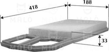 AKRON-MALÒ 1500394 - Повітряний фільтр autocars.com.ua