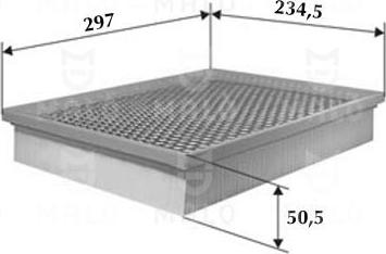 AKRON-MALÒ 1500395 - Повітряний фільтр autocars.com.ua