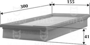 AKRON-MALÒ 1500396 - Повітряний фільтр autocars.com.ua