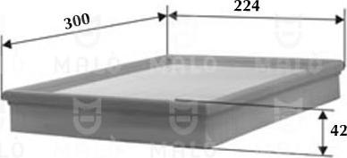 AKRON-MALÒ 1500397 - Повітряний фільтр autocars.com.ua