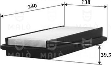 AKRON-MALÒ 1500400 - Повітряний фільтр autocars.com.ua