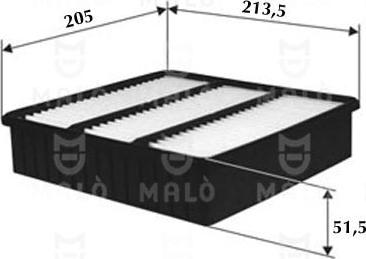 AKRON-MALÒ 1500403 - Повітряний фільтр autocars.com.ua