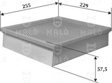 AKRON-MALÒ 1500407 - Повітряний фільтр autocars.com.ua