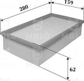 AKRON-MALÒ 1500408 - Повітряний фільтр autocars.com.ua