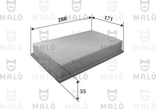 AKRON-MALÒ 1500413 - Повітряний фільтр autocars.com.ua