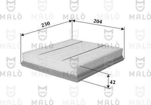 AKRON-MALÒ 1500419 - Повітряний фільтр autocars.com.ua