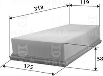 AKRON-MALÒ 1500427 - Повітряний фільтр autocars.com.ua