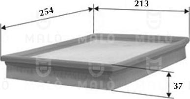 AKRON-MALÒ 1500430 - Повітряний фільтр autocars.com.ua