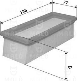 AKRON-MALÒ 1500442 - Повітряний фільтр autocars.com.ua