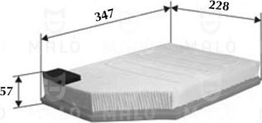 AKRON-MALÒ 1500445 - Повітряний фільтр autocars.com.ua