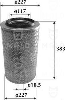 AKRON-MALÒ 1500451 - Повітряний фільтр autocars.com.ua