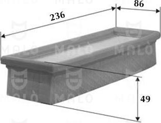 AKRON-MALÒ 1500454 - Повітряний фільтр autocars.com.ua