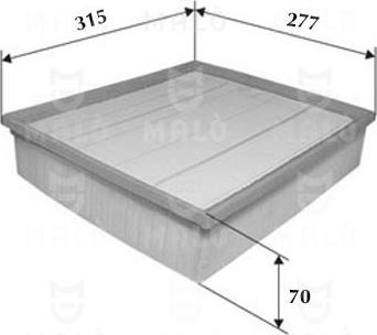 AKRON-MALÒ 1500455 - Повітряний фільтр autocars.com.ua