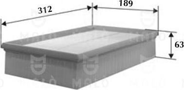 AKRON-MALÒ 1500462 - Повітряний фільтр autocars.com.ua