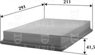 AKRON-MALÒ 1500468 - Повітряний фільтр autocars.com.ua