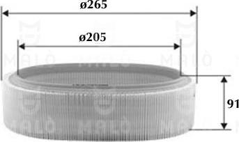 AKRON-MALÒ 1500474 - Повітряний фільтр autocars.com.ua