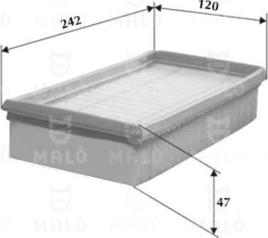AKRON-MALÒ 1500475 - Повітряний фільтр autocars.com.ua
