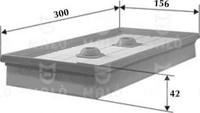 AKRON-MALÒ 1500483 - Повітряний фільтр autocars.com.ua