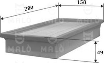 AKRON-MALÒ 1500486 - Повітряний фільтр autocars.com.ua