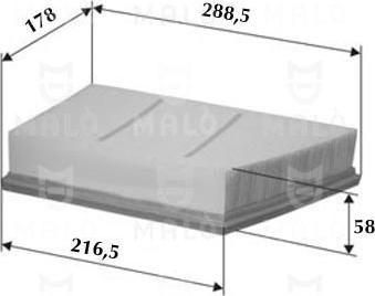 AKRON-MALÒ 1500488 - Повітряний фільтр autocars.com.ua