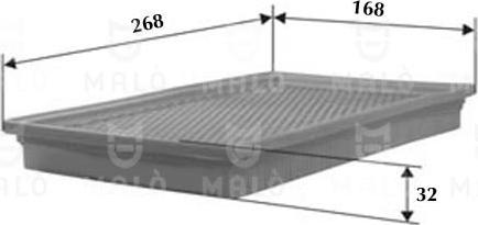 AKRON-MALÒ 1500489 - Повітряний фільтр autocars.com.ua