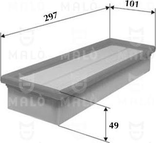 AKRON-MALÒ 1500490 - Повітряний фільтр autocars.com.ua