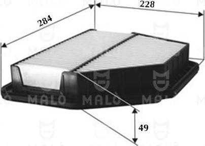 AKRON-MALÒ 1500491 - Повітряний фільтр autocars.com.ua